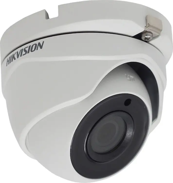Hikvision 5MP outdoor dome security camera close up – professional CCTV installation in South London