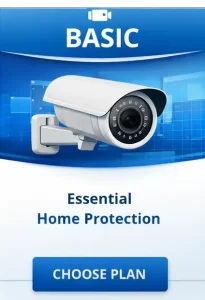 Home CCTV installation - Basic Essential Home Protection plan