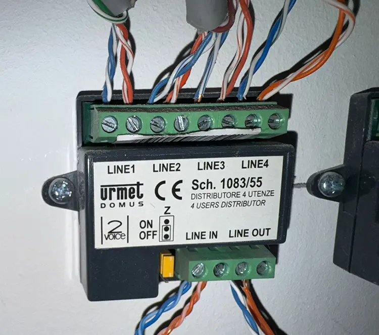 CCTV cable distribution unit professionally wired during commercial installation in Mitcham CR4