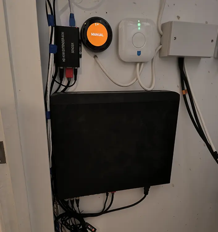 CCTV DVR unit with HD KVM extender installed in a commercial property in Wallington SM6, London Borough of Sutton
