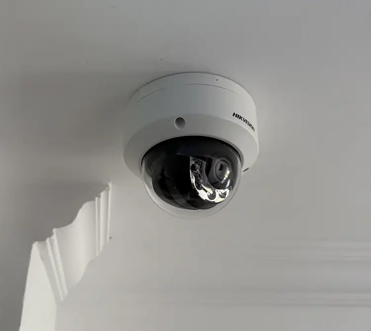 Hikvision dome CCTV camera installation in Wimbledon SW19