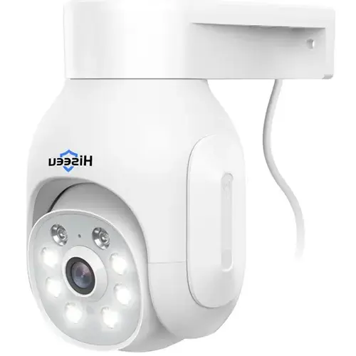 Hiseeu PTZ wireless CCTV camera installed in corner of residential property in South London by cctvcam.co.uk